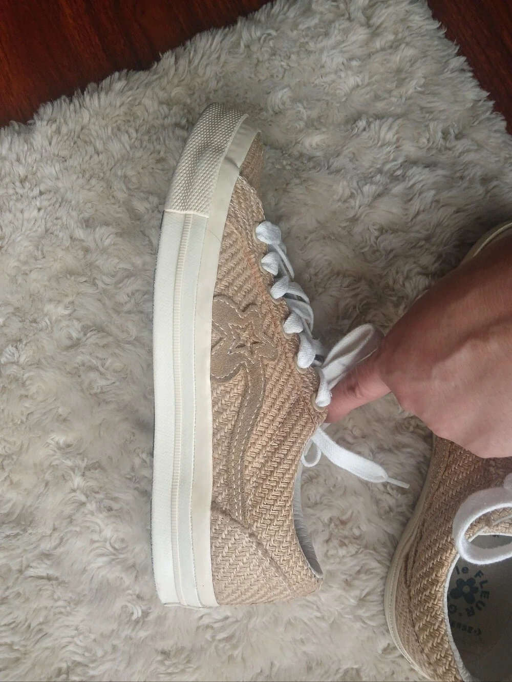 💎 CONVERSE Women's Shoes Golf Le Fleur x Converse One Star Ox Burlap